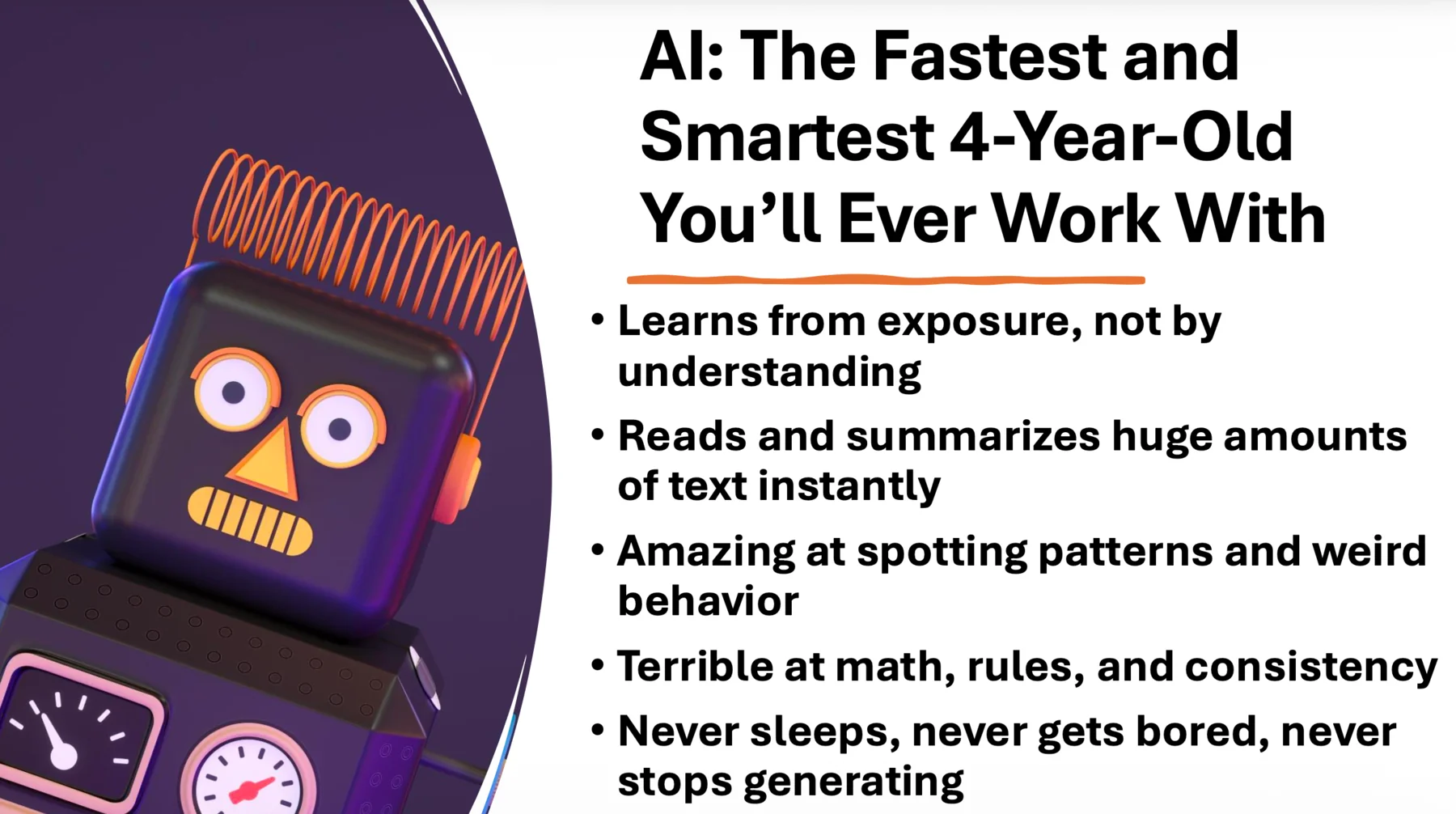 AI is the smartest four-year-old